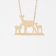 Necklace with deer