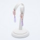 Earring "Flora" collection, purple amethysts