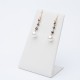 Earrings with black diamonds and pearls