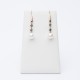 Earrings with black diamonds and pearls