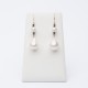 Earrings with black diamonds and baroque pearls