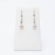 Rose pearls earrings