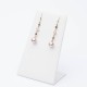 Rose pearls earrings